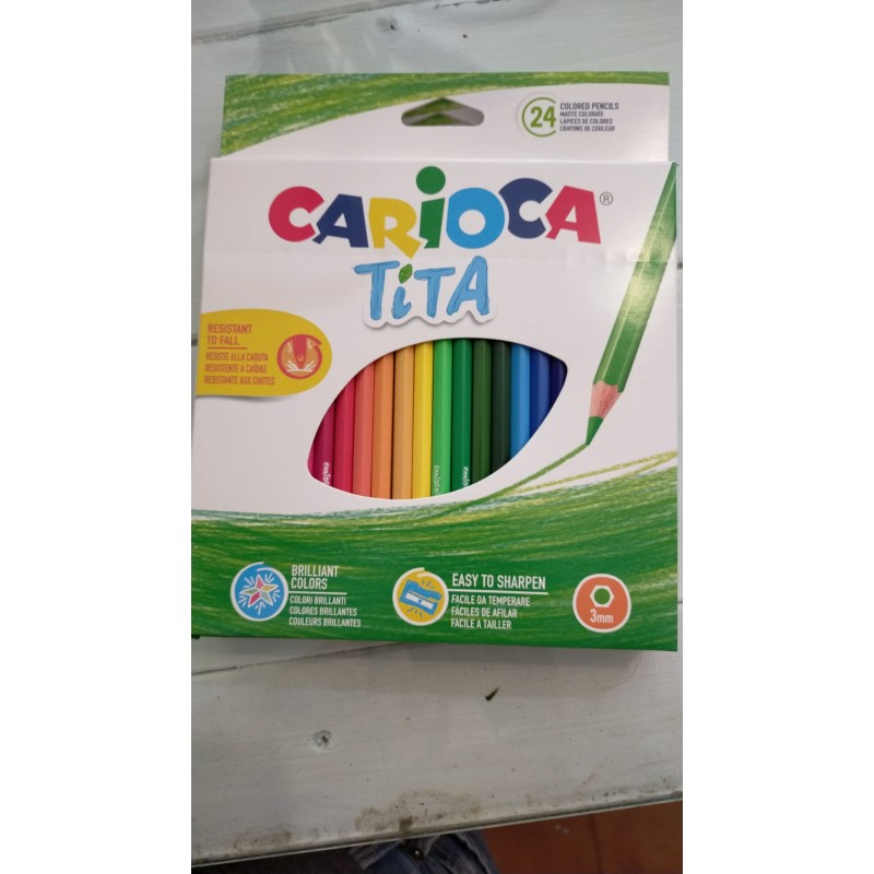 Carioca Tita colori a matita 24 pz